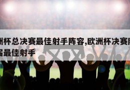 欧洲杯总决赛最佳射手阵容,欧洲杯决赛阶段单届最佳射手