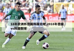 18年欧洲杯德国韩国犯规,2018年德国vs韩国假球