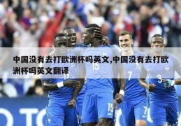 中国没有去打欧洲杯吗英文,中国没有去打欧洲杯吗英文翻译