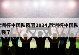 欧洲杯中国队阵容2024,欧洲杯中国队进几强了